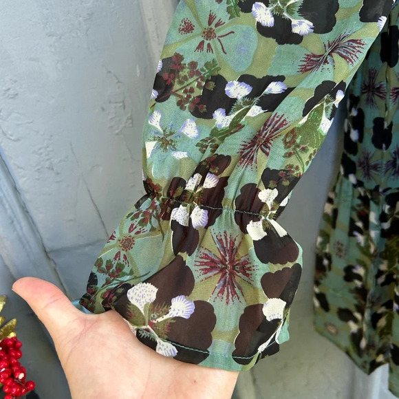 Elan Green Orchid Mini Dress, BNWT,  size Small - Picture 8 of 11